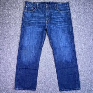 Levis 569 Loose Straight Jeans Mens 40x32 Blue Denim Medium Wash Casual Baggy